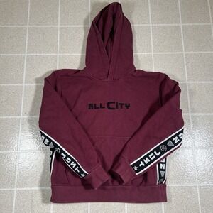 Just Don Sweater Mens Medium M Pullover Hooded Sweatshirt "All City"Edition